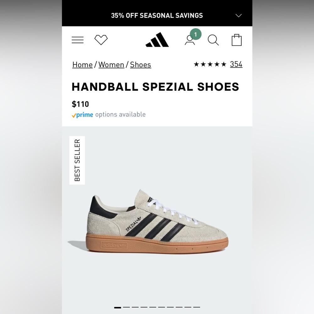 New Adidas Handball Spezial Shoes - Size 8.5